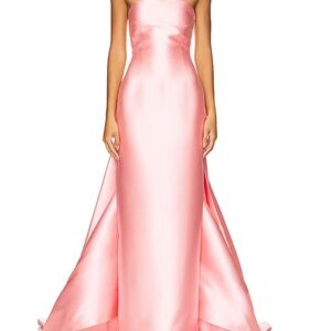 SOLACE LONDON Imani maxi dress in soft pink